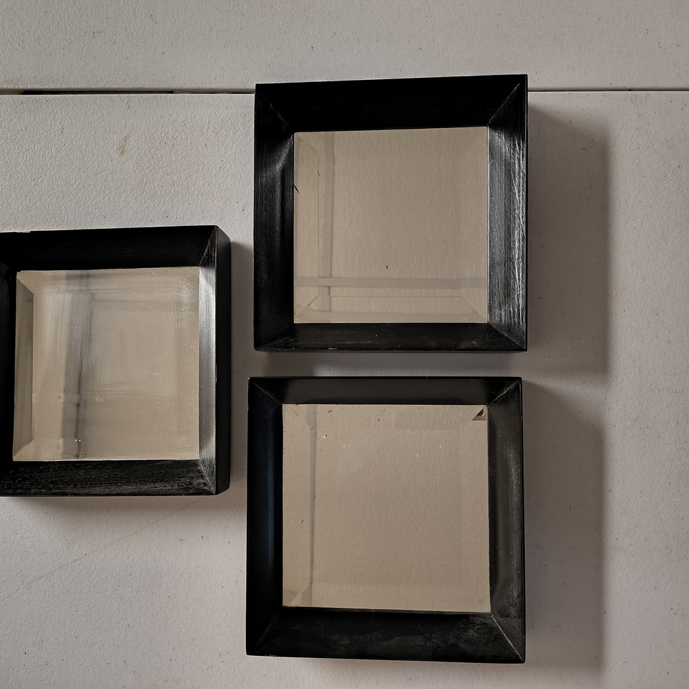 Black Square Wall Decor Set